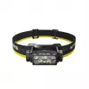 Galvas lukturītis Nitecore HC60 UHE ar 4000 mAh akumulatoru, 6 LED, ūdensizturīgs, triecienizturīgs, melns/dzeltens