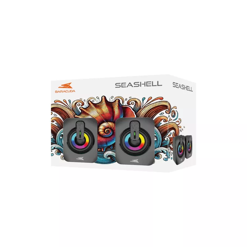 Baracuda Seashell BGSP-011 Melns — dekoratīvs gliemežnīcas aksesuārs