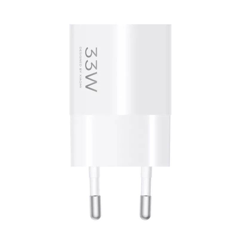 Strāvas adapteris Xiaomi 33W Nano USB-C ES sienas lādētājs — 33 W USB-C izeja tālruņiem un planšetdatoriem
