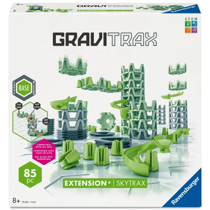 Rotaļu bumbiņu trase Ravensburger GraviTrax paplašinājums Skytrax, vecums 8+