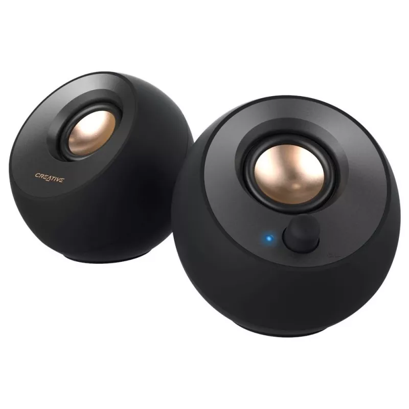 Creative Pebble 2.0 galda stereo skaļruņi, melni