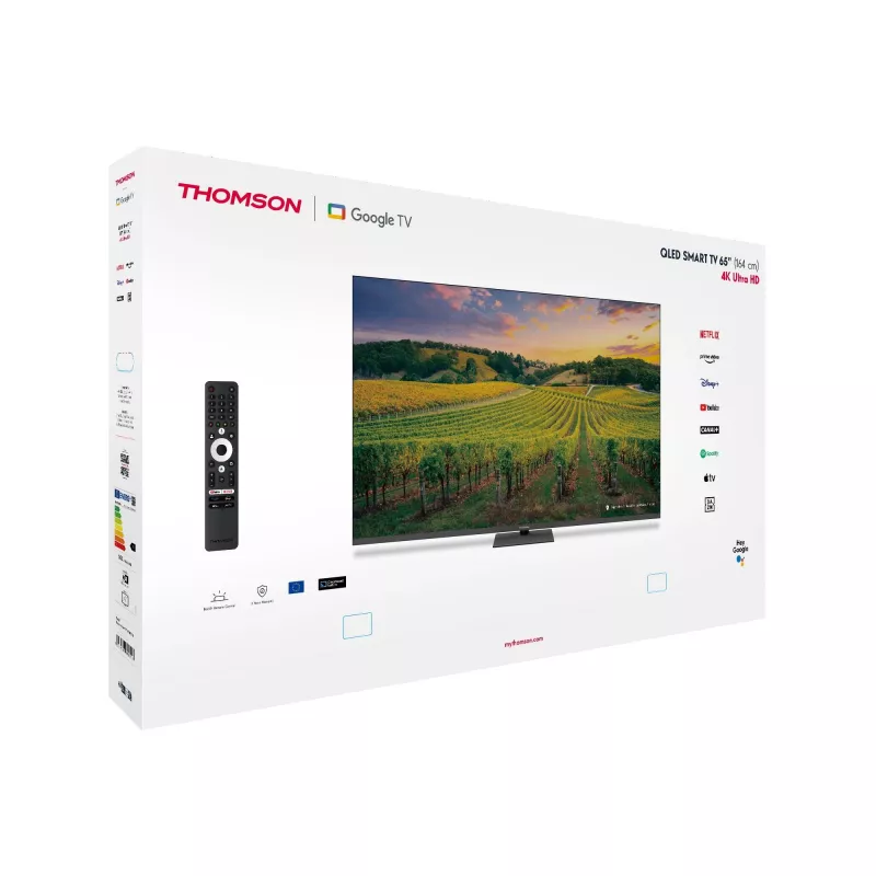 Televizors | THOMSON | 65 | 4K Ultra HD | 3840 x 2160 pikseļi | Plakans | QLED | 65QG5C14
