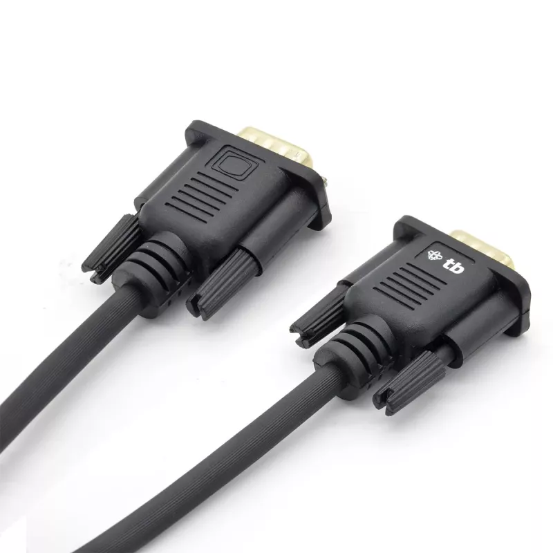 TB VGA kabelis 15M-15M 1,8 m, melns-zelts (AKTBXVGAMMG180B)
