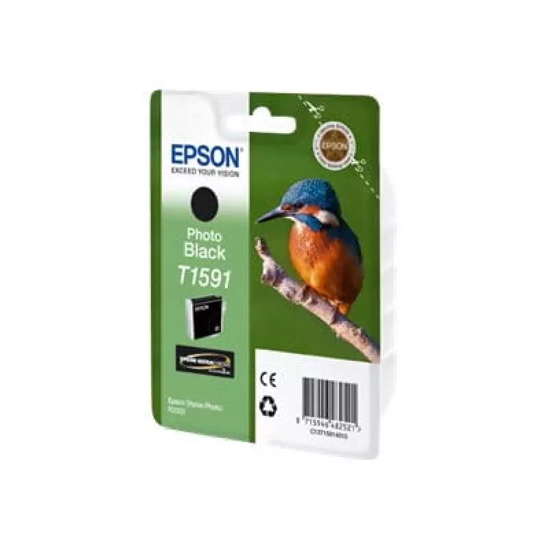 Cartridge EPSON Tinte Photo Melns T1591 1 x 17 ml Ultrachrome Hi-Gloss2