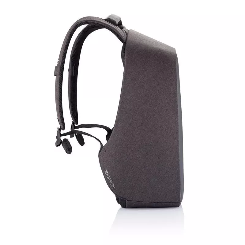 Mugursoma XDDESIGN Bobby Hero XL — 21,5 L, piemērota 17 collu klēpjdatoram, planšetdatora nodalījums, organizatora panelis, melna