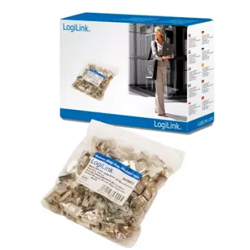 Vada savienotājs LogiLink MP0003 CAT5e Plastmasa Zelts 100 gab.