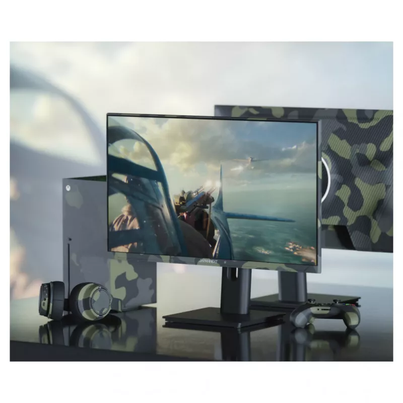 JAPANNEXT JN-IPS238FHD200F-HSP-CAMO datora monitors 61 cm (24 collas) 1920 x 1080 pikseļi Full HD LCD melns