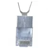 Ekranēts RJ45 spraudnis EQUIP Cat 8.1, vīrišķais, sudraba, 50 gab., 11.7×22.5 mm, 3.7 g