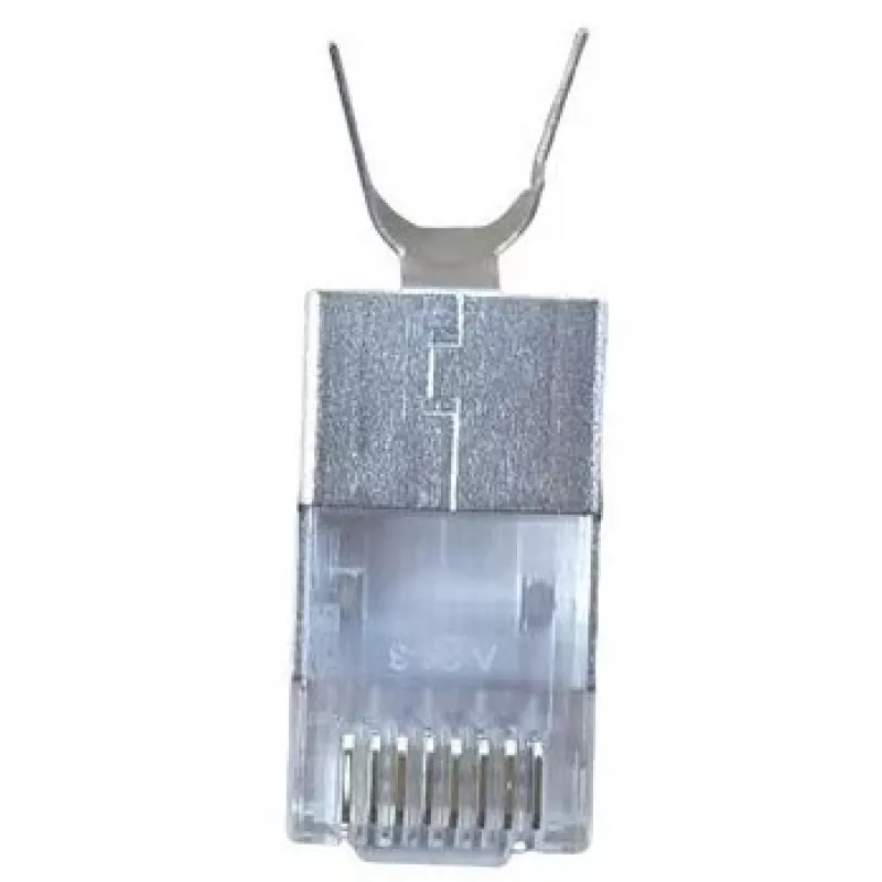 Ekranēts RJ45 spraudnis EQUIP Cat 8.1, vīrišķais, sudraba, 50 gab., 11.7×22.5 mm, 3.7 g
