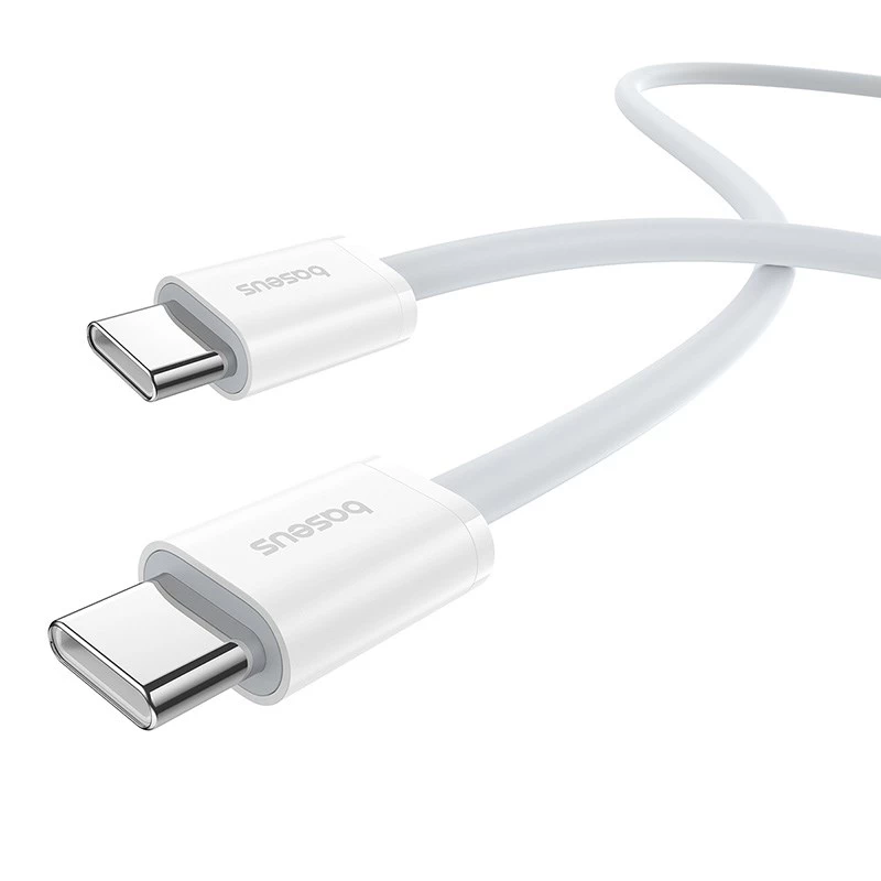 Baseus Superior USB-C uz USB-C datu kabelis 2 m 30 W Balts