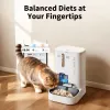 Automātiskā mājdzīvnieku barotava PETKIT YumShare Dual-hopper 2 ar kameru, 5 L ietilpība, ABS un 304 nerūsējošais tērauds, balta