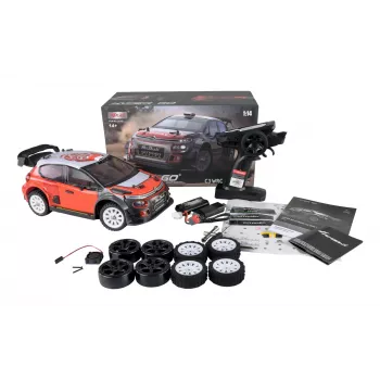 Amewi C3 WRC Radio vadāms (RC) modelis Rallija auto Elektrodzinējs 1:14