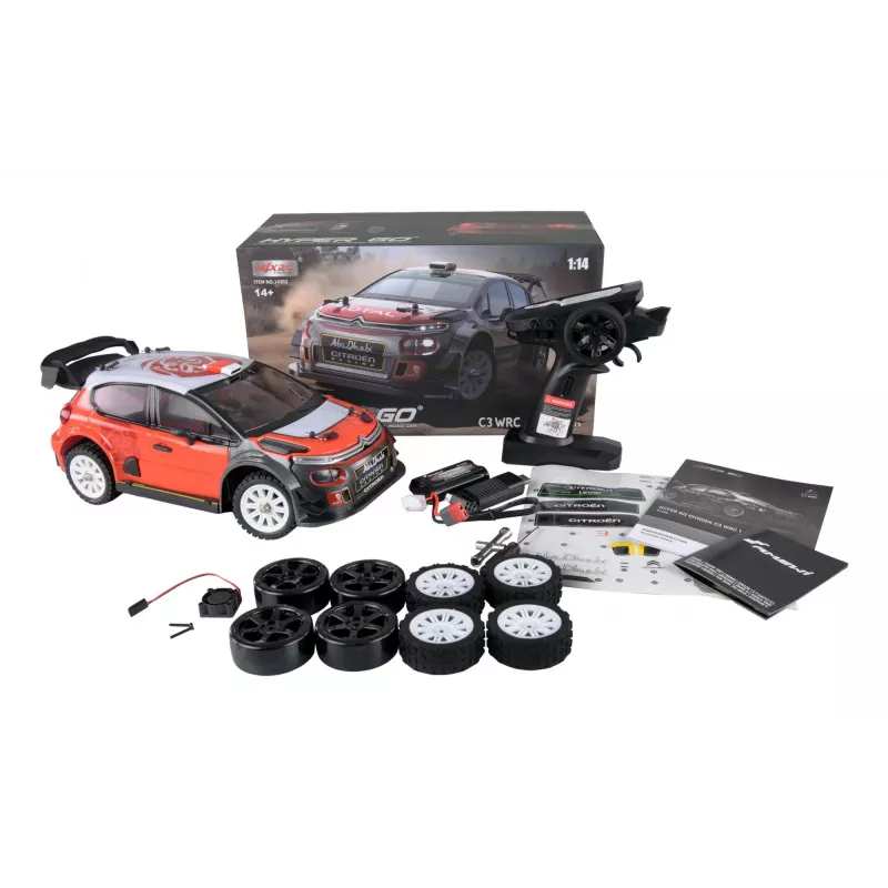 Amewi C3 WRC Radio vadāms (RC) modelis Rallija auto Elektrodzinējs 1:14