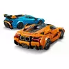 Konstruktors LEGO Speed Champions komplekts 77238 — Lamborghini Revuelto & Huracán STO, 607 detaļas, 2 minifigūras, ieteicamais vecums 10+