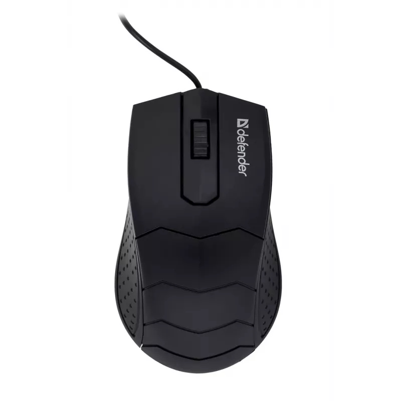 Optiskā pele abām rokām DEFENDER HIT MB-530 — 1000 DPI, USB Type-A, melna, 1,5 m vads