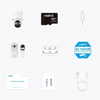 Reolink Go Series G430 - 5MP āra kamerā ar bateriju, 4G LTE tīkls, cilvēku/transportlīdzekļu/dzīvnieku noteikšana, 355° pagriešana un 140° slīpums