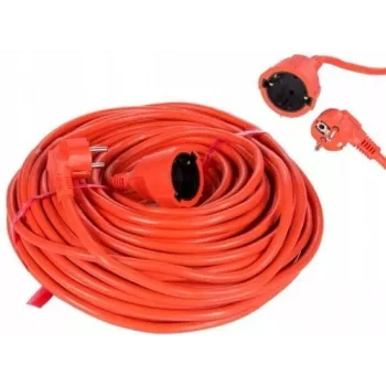 VERTEX PZO20M ievelkams pagarinātāja kabelis 20 m 3x2,5 mm oranžs