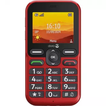 Doro Leva L10 4G, lielo pogu tālrunis, sarkans (380571)