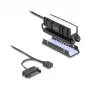 Heatsink DELOCK 18460 for M.2 SSD 2280 — Aluminium/Copper, RGB 5V, Melns