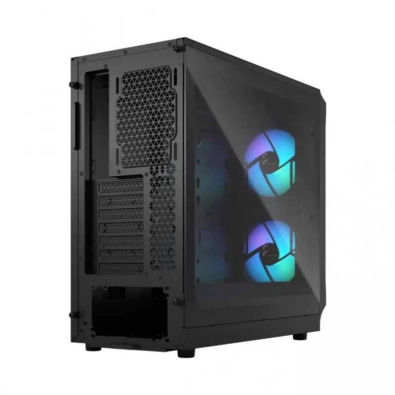 Fractal Design Focus 2 RGB Tempered Glass Mid Tower ATX PC Case - Black