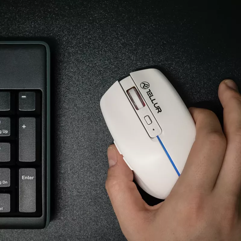 Tellur Silent Click Wireless pele Balts