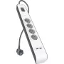 Strāvas sadalītājs Belkin 525J ar 4 Schuko ligzdām un 2 USB-A portiem, 2 m kabelis