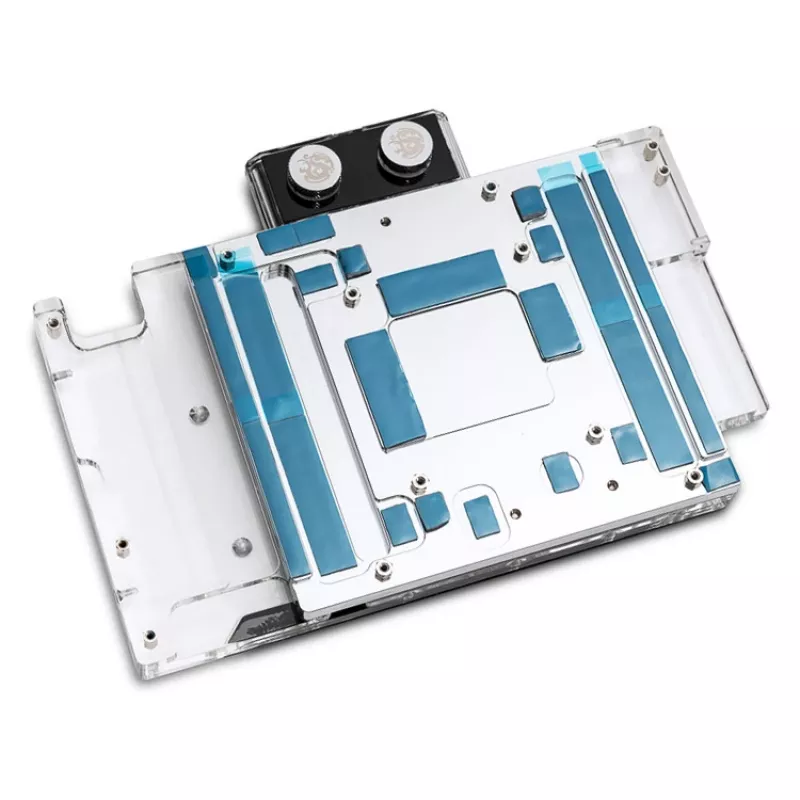 BitsPower Nebula Strix/TUF 4080 ARGB niķelēts + akrils – ūdens bloks grafiskajai kartei
