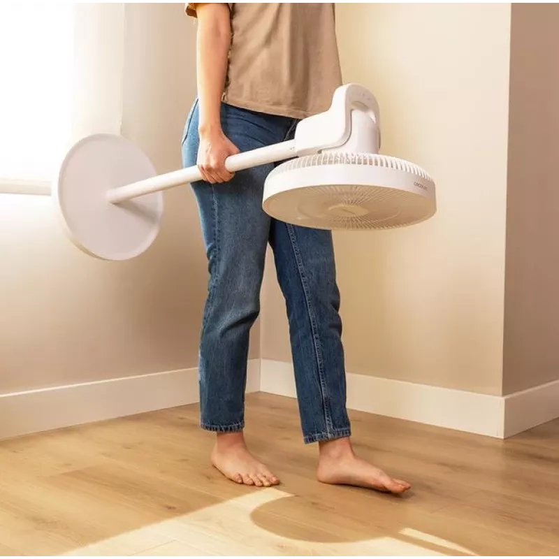 Cecotec EnergySilence 2600 Sunflower Portable akumulatora grīdas ventilators 33 cm, 12 ātrumi, oscilācija, 22 W, tālvadības pults