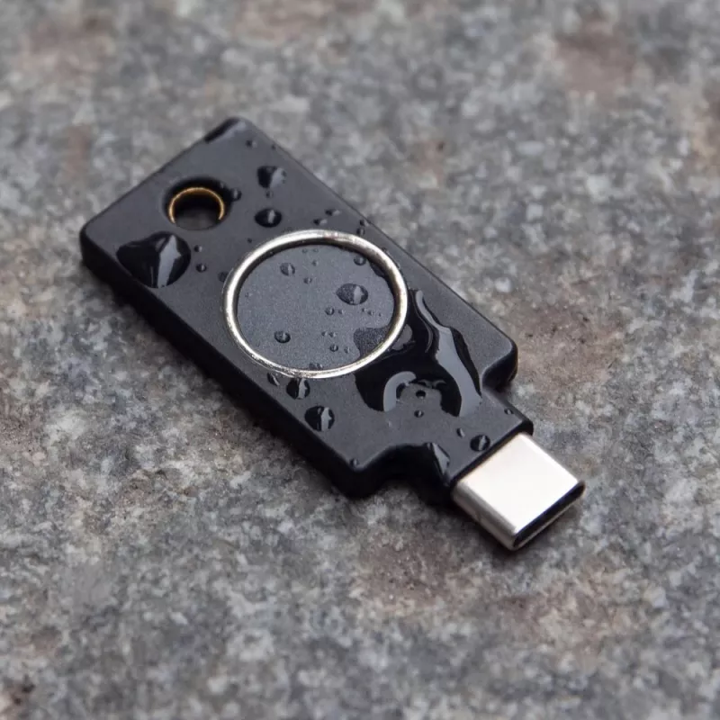 YubiKey C Bio FIDO Edition Yubico Melns Bezparoles Autentifikācija