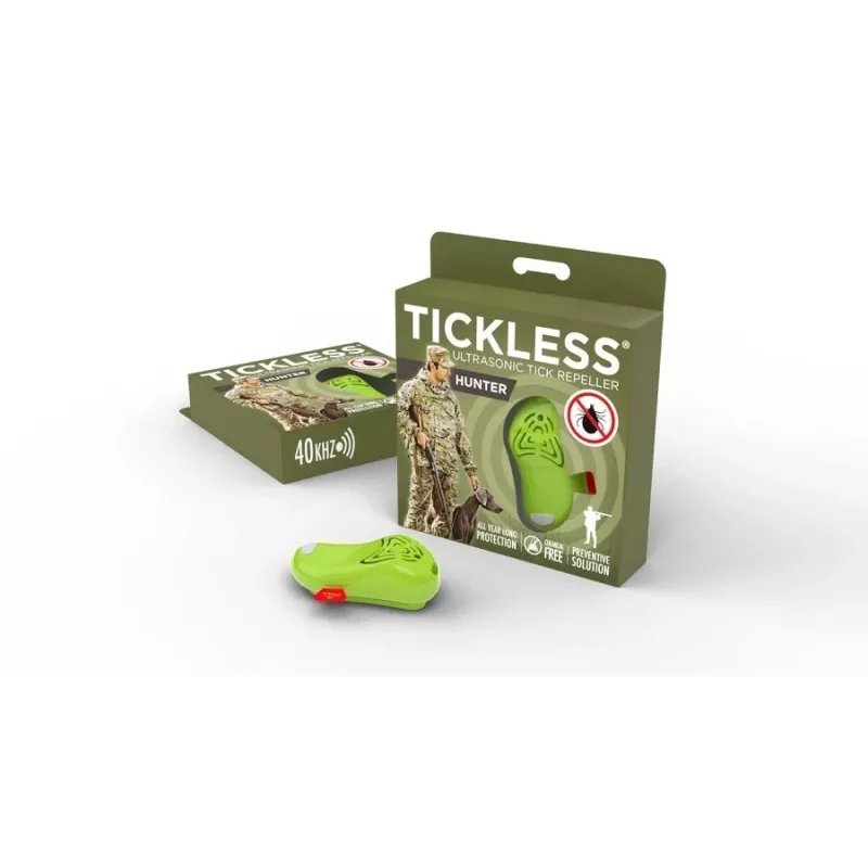 TICKLESS ultraskaņas ērču atbaidītājs, medniekiem HUNTER, zaļš