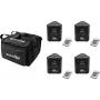 LED apgaismojuma komplekts EUROLITE AKKU TL-3 QuickDMX 4x ar mīksto somu — ar baterijām darbināmas TL-3 ierīces, QuickDMX vadība, pārnēsājama soma