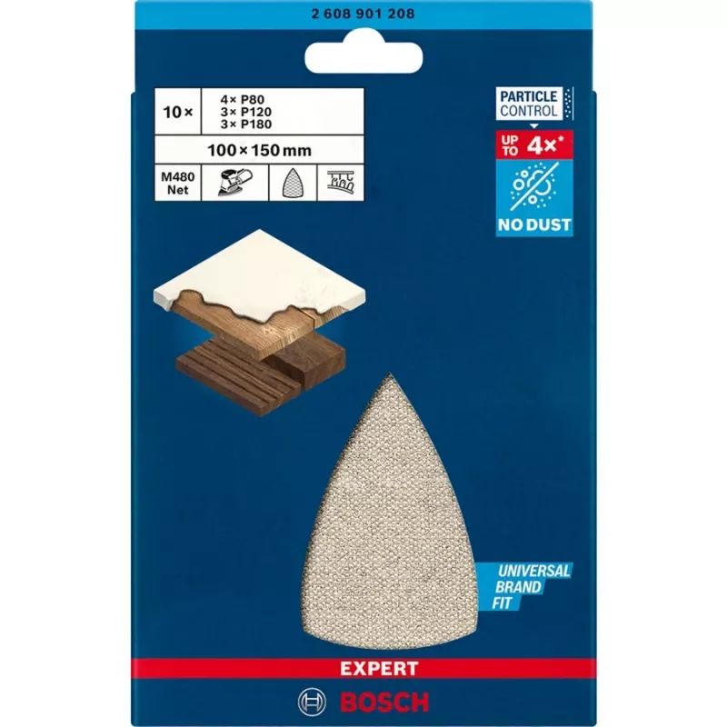 Slīplokšņu komplekts Bosch 2608901208, 8 gab., metāla konstrukcija
