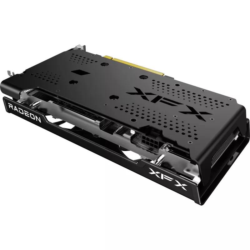 Grafikas karte XFX Radeon RX 7600 — 8 GB GDDR6, PCIe 4.0, 128 bitu, 2x DisplayPort 2.1, HDMI 2.1, 2 ventilatori