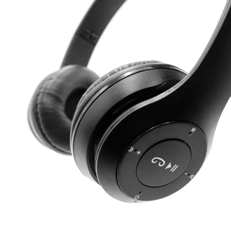 MEDIA-TECH EPSILION BT MT3591 Bezvadu austiņas Bluetooth 4.2 Mikrofons Radio FM Melna