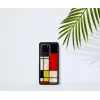 Aizsargājošs tālruņa maciņš iKins Samsung Galaxy S20 Ultra — Mondrian Melns