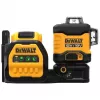 Lāzera nivelieris DeWalt DCE089D1G18-QW zaļš stars, pašizlīdzinošs, 360° ar uztvērēja savietojamību