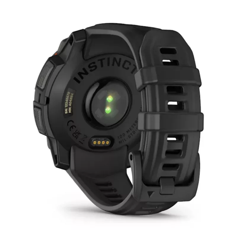 Garmin Instinct® 3 – 45 mm, Saules pulkstenis Melns