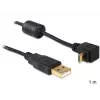 USB kabelis DeLOCK USB2.0 1m Micro-USB B Melns