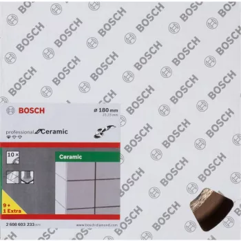 Dimanta griešanas disks keramikai Bosch Professional Ø180 mm, 10 gab., urbums 22,23 mm