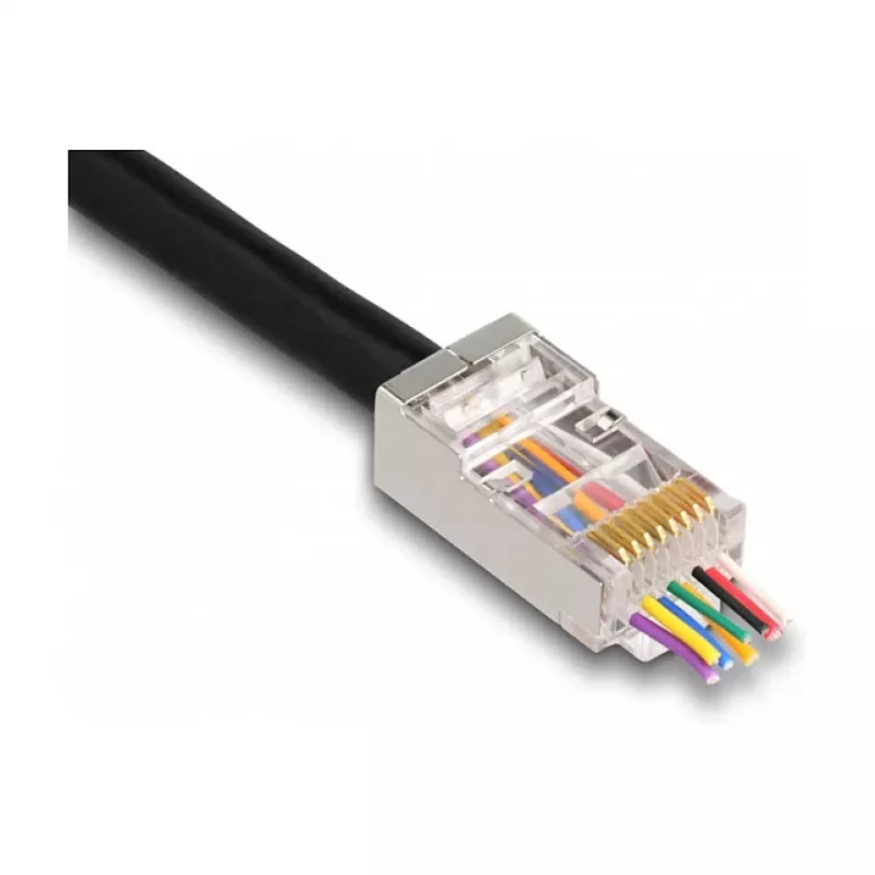 DeLOCK RJ45 modulārs spraudnis Cat.6 50 gab. ar lieces aizsardzības apaviem