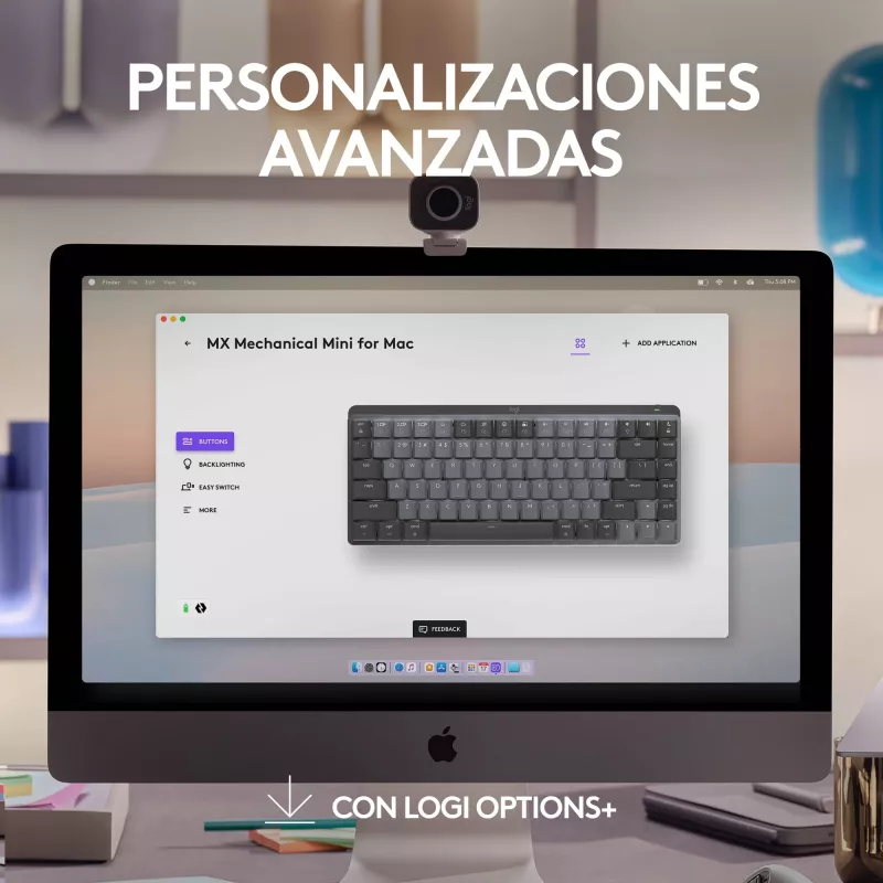 Logitech MX Mechanical Mini bezvadu tastatūra Tenkeyless Bluetooth
