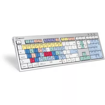 Tastatūra Logickeyboard ALBA Universal USB AZERTY French Silver