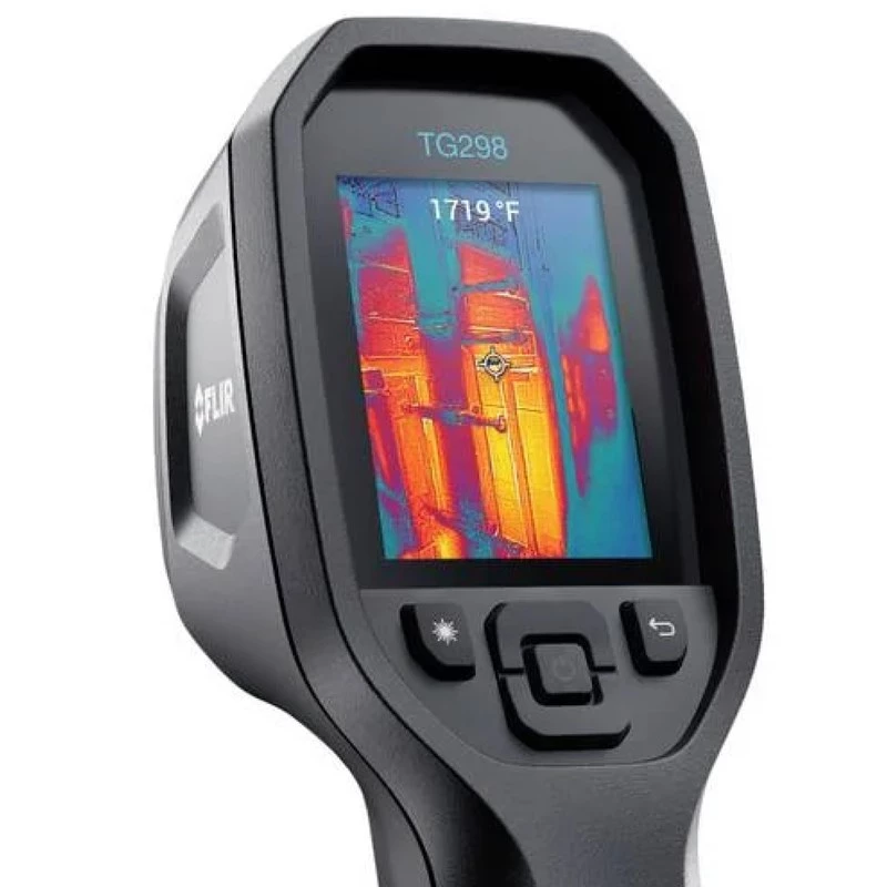 Termokamera FLIR TG298 rokas, -25 līdz +1080°C, 320×240 LCD, 2,4 collu displejs, IP54, USB-C, 8 GB