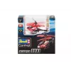 RC helikopters Revell TOXI ar elektrisko dzinēju, LiPo 75 mAh, 15 g, balts/sarkans/melns