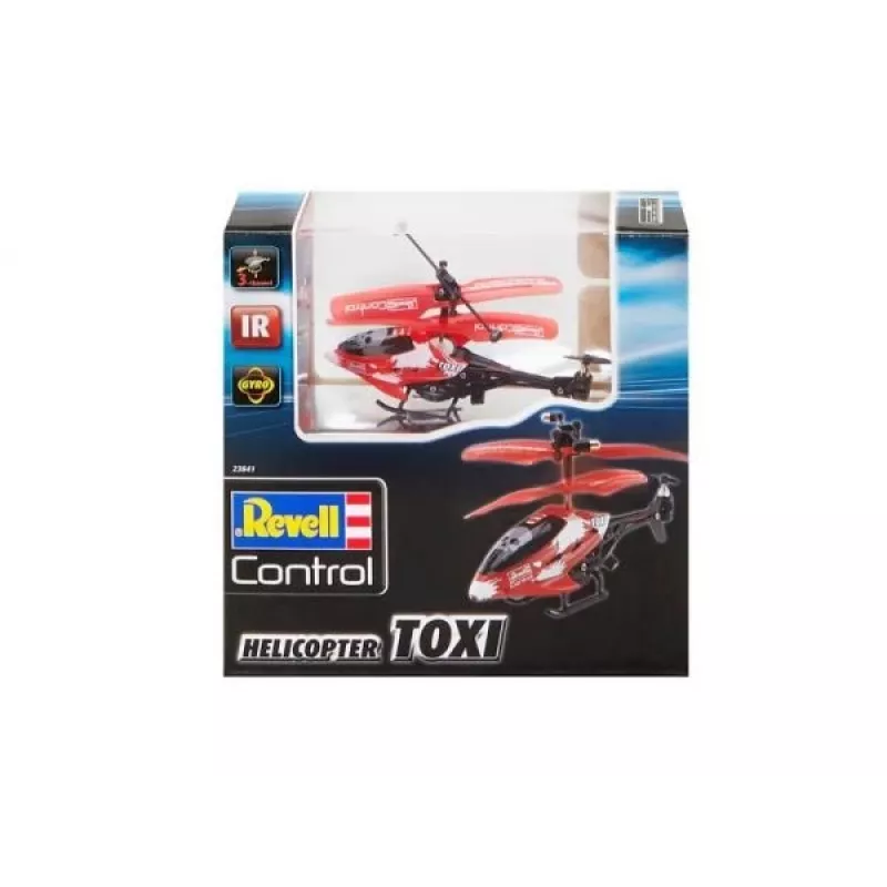 RC helikopters Revell TOXI ar elektrisko dzinēju, LiPo 75 mAh, 15 g, balts/sarkans/melns
