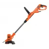 Black & Decker BESTA525-QS, zāles trimeris, 25 cm, neilona aukla, D veida rokturis, 1,6 mm, 10 m