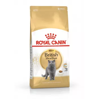 Sausā kaķu barība Royal Canin British Shorthair Adult 2 kg — mājputnu gaļa, 34% olbaltumvielu, 19% tauku