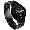 Smartwatch Garett Quantum — melns nerūsējošais tērauds
