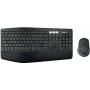 Logitech MK850 Performance bezvadu tastatūras un peles komplekts - pilna izmēra (100%) - Bezvadu - RF bezvadu + Bluetooth - QWERTY - Melna - Pele iekļauta
