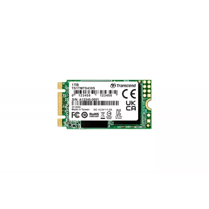 SSD disks Transcend 1 TB M.2 SATA III 3D NAND modelis 430S